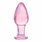 Анальная втулка "Sexus Glass" 11 см розовая