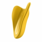 Вибростимулятор на палец «High Fly» желтый 70 мм.