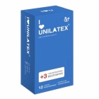 Презервативы классические Unilatex «Natural Plain» №12+3 шт.