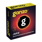 Презервативы GANZO JUICE №3 BLACK EDITION (Ароматизированные: ваниль, ежевика, тутти-фрутти) 3 шт.