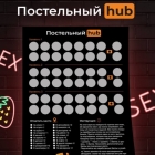 Скретч-карта для двоих «Постельный Hub» A3