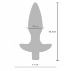 Анальная вибровтулка на дистанционном управлении The Sparkle Buttplug 135 мм