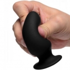 Анальная пробка «Squeeze-It» S черная 89 мм