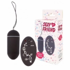 Виброяйцо с пультом управления «Sexy Friend» черное 79 мм