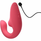 Вибратор с вакуумной стимуляцией клитора «Womanizer Blend» розовый