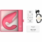 Вибратор с вакуумной стимуляцией клитора «Womanizer Blend» розовый