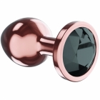 Анальная втулка «Diamond Jet Shine S» розовое золото 72 мм