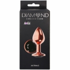 Анальная втулка «Diamond Jet Shine S» розовое золото 72 мм