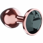 Анальная втулка «Diamond Jet Shine L» розовое золото 83 мм