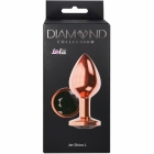 Анальная втулка «Diamond Jet Shine L» розовое золото 83 мм