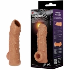 Насадка рельефная с бугорками и открытой головкой «Nude Sleeve» от Kokos 12 см