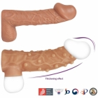 Насадка рельефная с бугорками и открытой головкой «Nude Sleeve» от Kokos 12 см