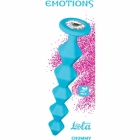 Гибкая анальная цепочка с кристаллом «Lola Emotions Chummy» голубая 160 мм