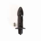 Анальная вибровтулка "Ракета" 8 см черная