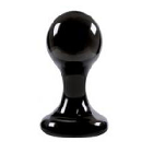 Анальная пробка Luna Balls на присоске чёрная длина 7,5 см, диаметр 3,5 см