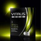 Светящиеся презервативы ''VITALIS'' №3 (ширина 53 mm)
