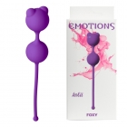 Вагинальные шарики Emotions Foxy фиолетовые