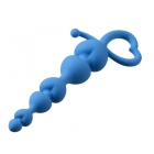 Силиконовая цепочка для стимуляции ануса «Lola Beads Blue» 180 мм.