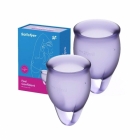 Комплект менструальных чаш «Satisfyer» фиолетовый