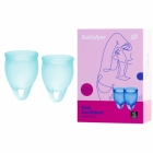 Комплект менструальных чашек «Satisfyer» синий 2 шт.