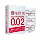 Полиуретановые презервативы Sagami Original 0,02 3 шт.