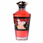 Масло для массажа Shunga Sparkling Strawberry Wine разогревающее клубника и шампанское, 100 мл.