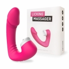 Вибромассажер “Licking” с подвижным язычком 150 мм.