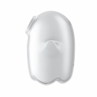 Вакуумный стимулятор с вибрацией Glowing Ghost 84 мм.