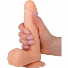 Фаллоимитатор с мошонкой на присоске «Биоклон» (длина 18,5 см, диаметр 4,1 см)