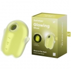 Вакуумный стимулятор клитора с вибрацией Glowing Ghost желтый