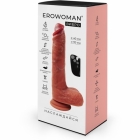 Вибратор с нагревом и имитацией фрикций на пульте «Erowoman» 170 мм