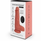 Фаллоимитатор с вибрацией, нагревом и имитацией фрикций «Erowoman» 170 мм