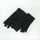 Черные элегантные перчатки выше локтя