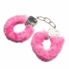 Меховые наручники Lola розовые
