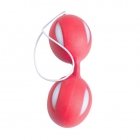 Красные силиконовые вагинальные шарики со шнурочком