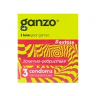 Презервативы точечно-ребристые Ganzo Extase №3