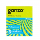 Презервативы Ganzo Ribs ребристые 3 шт.